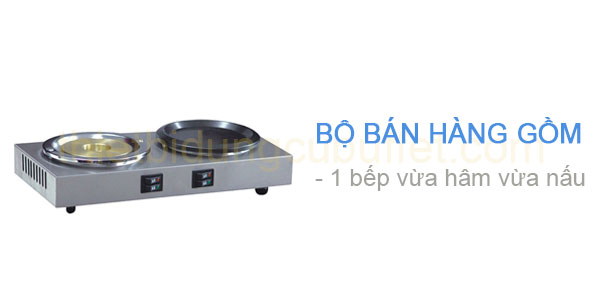 Hình ảnh bếp vừa hâm vừa nấu cà phê BWM-2_bobanhang