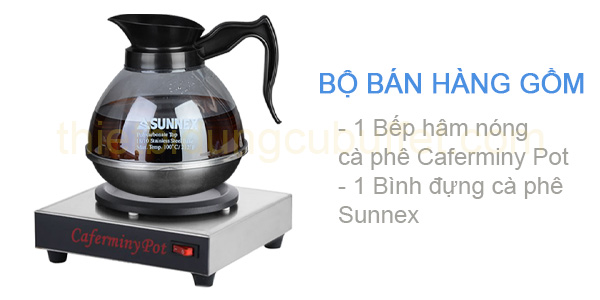 Thùng hàng bếp hâm Caferminy Pot và bình đựng cà phê Sunnex CF23-B8