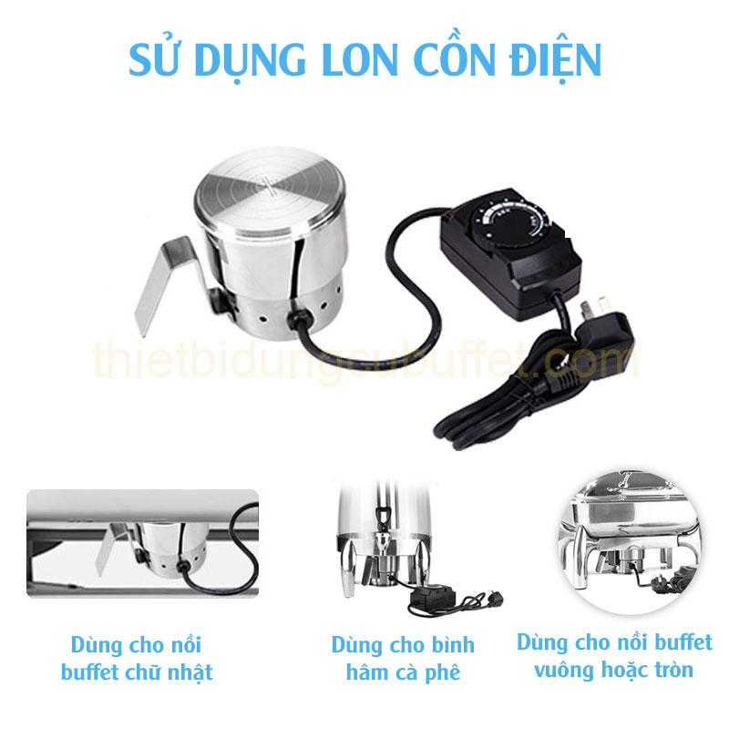 Sử dụng lon cồn điện có điều chỉnh nhiệt độ ở đâu