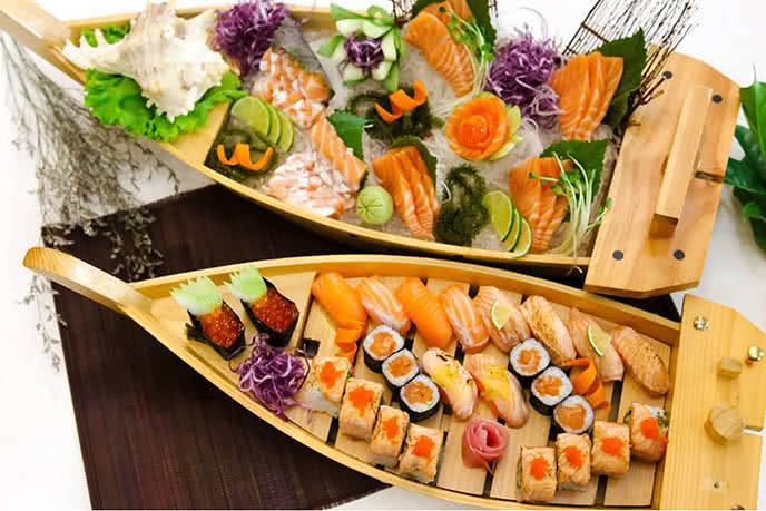 Các món Buffet sashimi ngon tại nhà hàng buffet Nhật nổi tiếng VN