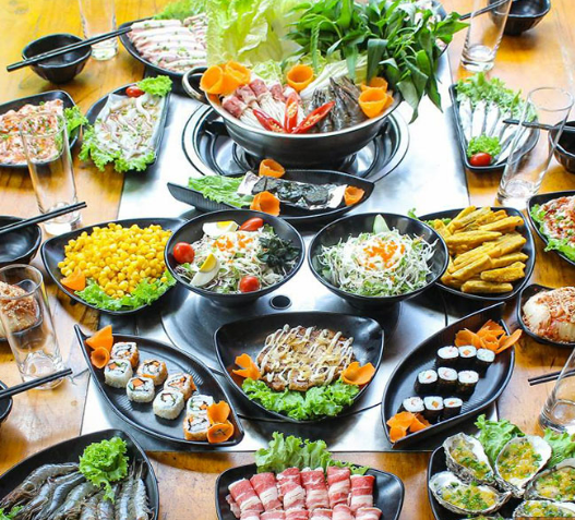 thực đơn buffet hải sản