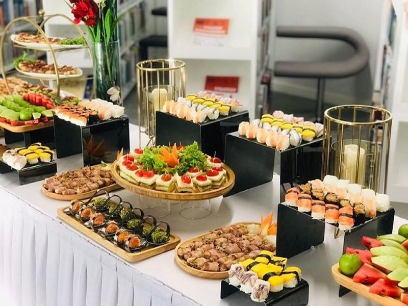 quầy tiệc buffet đẹp